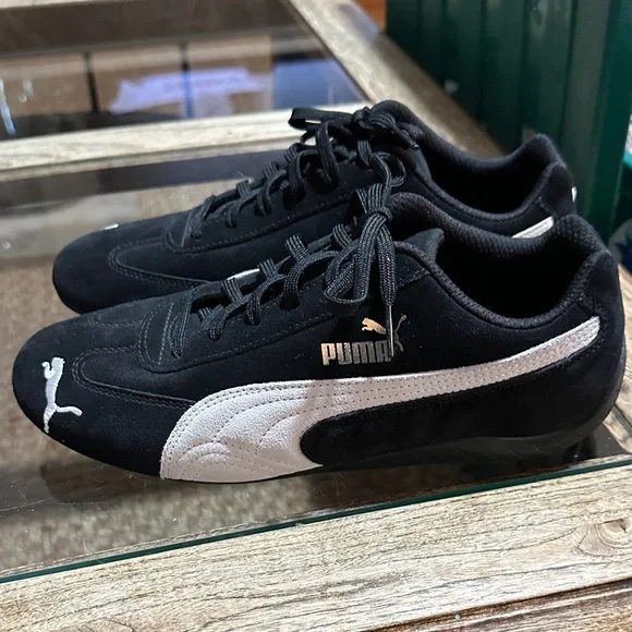 Puma Women’s Speedcat Black and Gray Suede Sneakers - Picture 3 of 9
